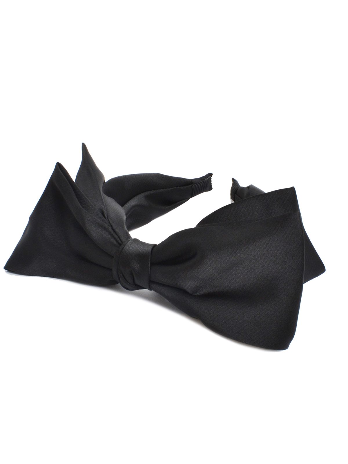 Satin bow headband