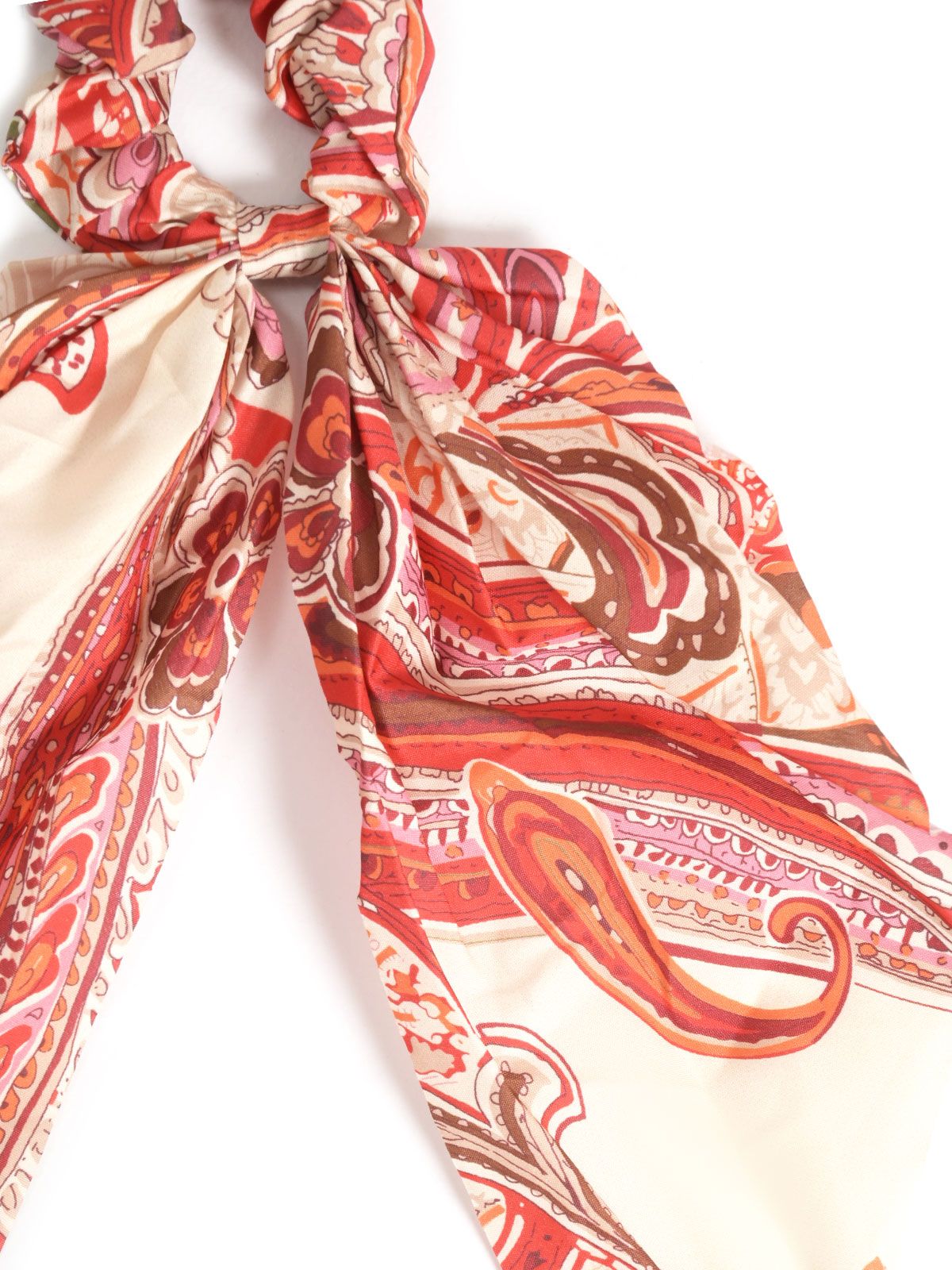 Satin paisley scrunchie