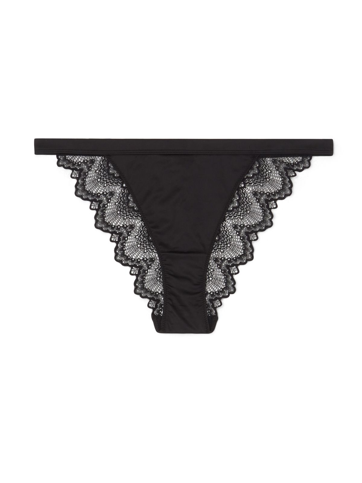 Satin Lace Bikini Tanga Panties