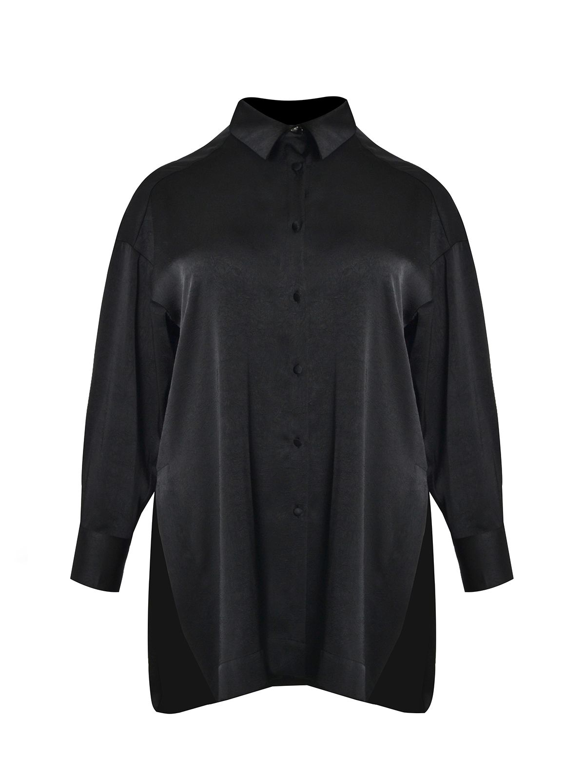 Satin longline shirt