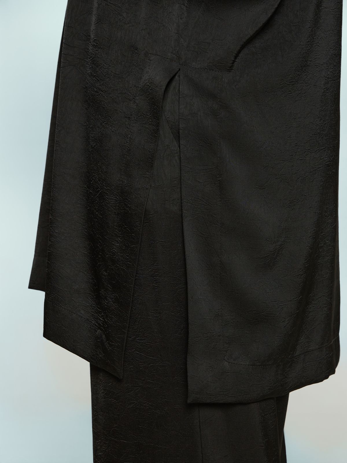 Satin longline shirt