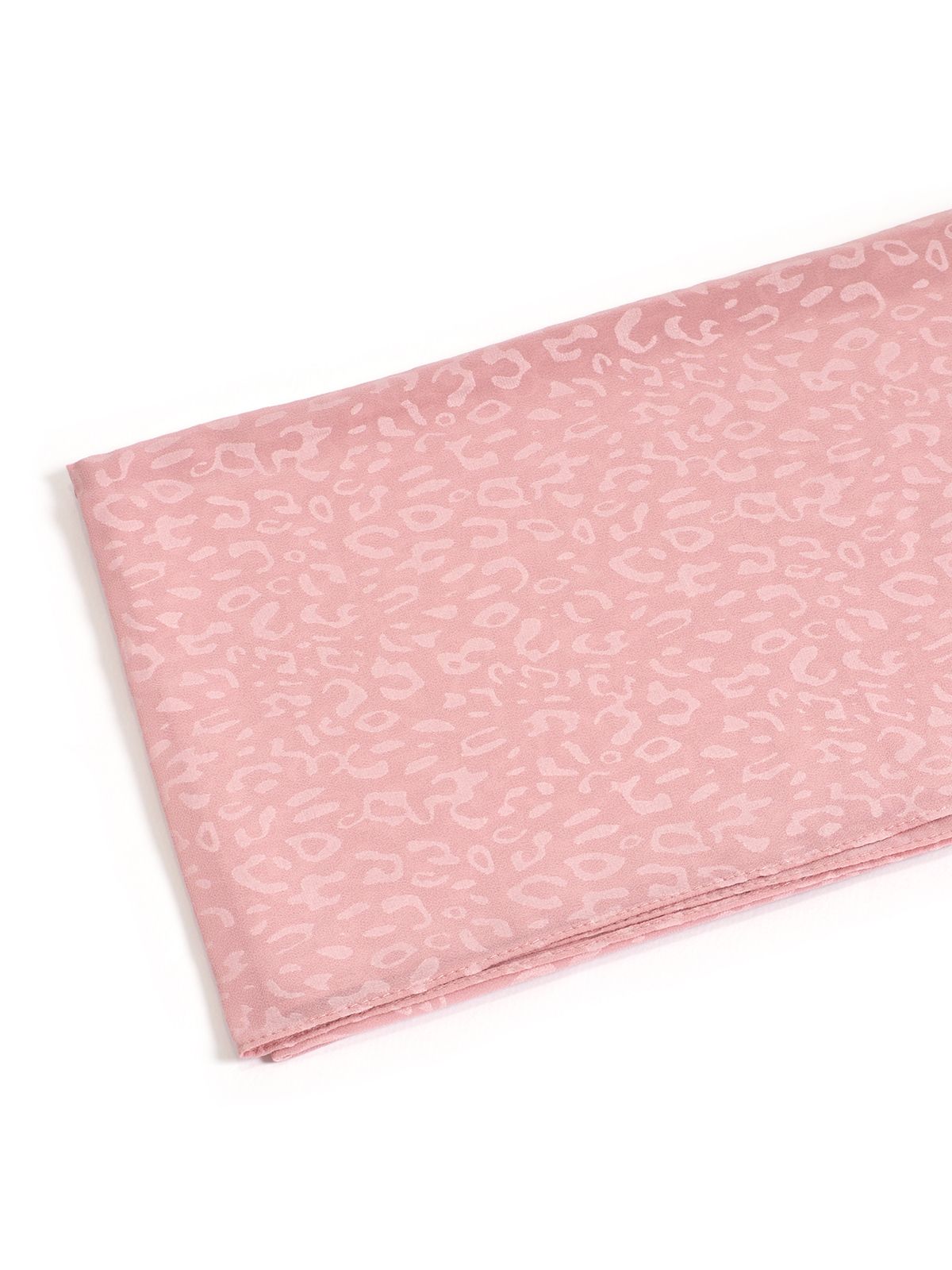 Pink animal motif scarf