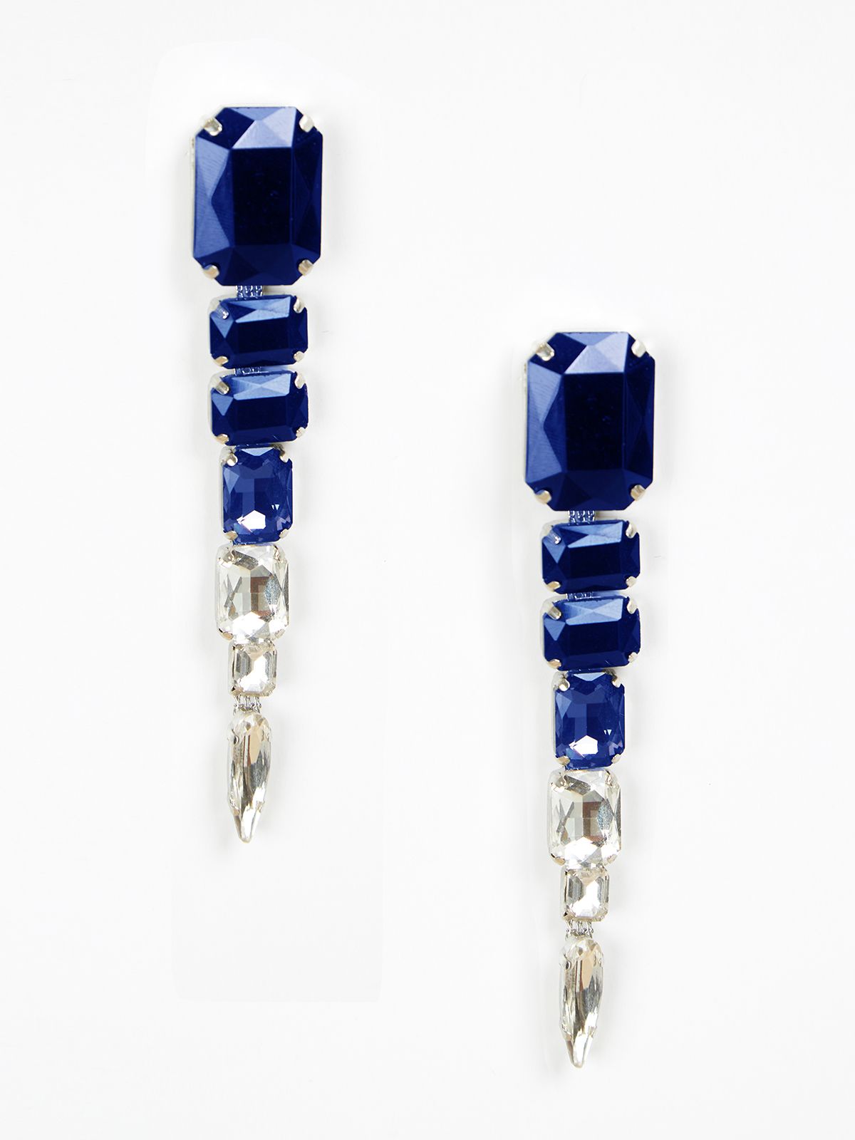 Drop earrings with stones