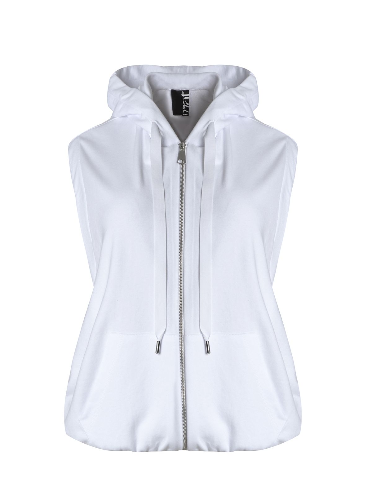 Sleeveless zip-up hoodie