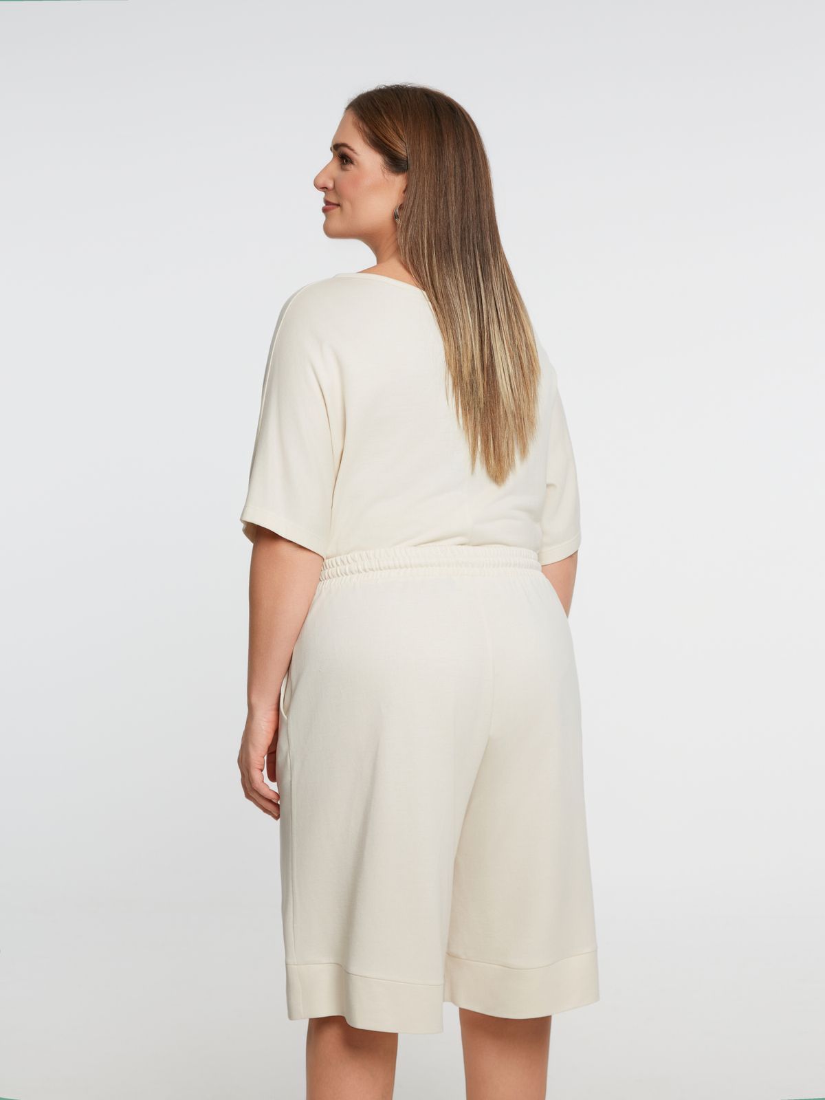 Soft cotton-modal bermuda shorts