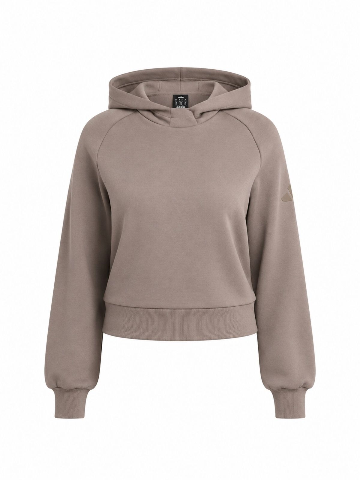 Adidas Soft Lux Hoodie Sweatshirt Beige