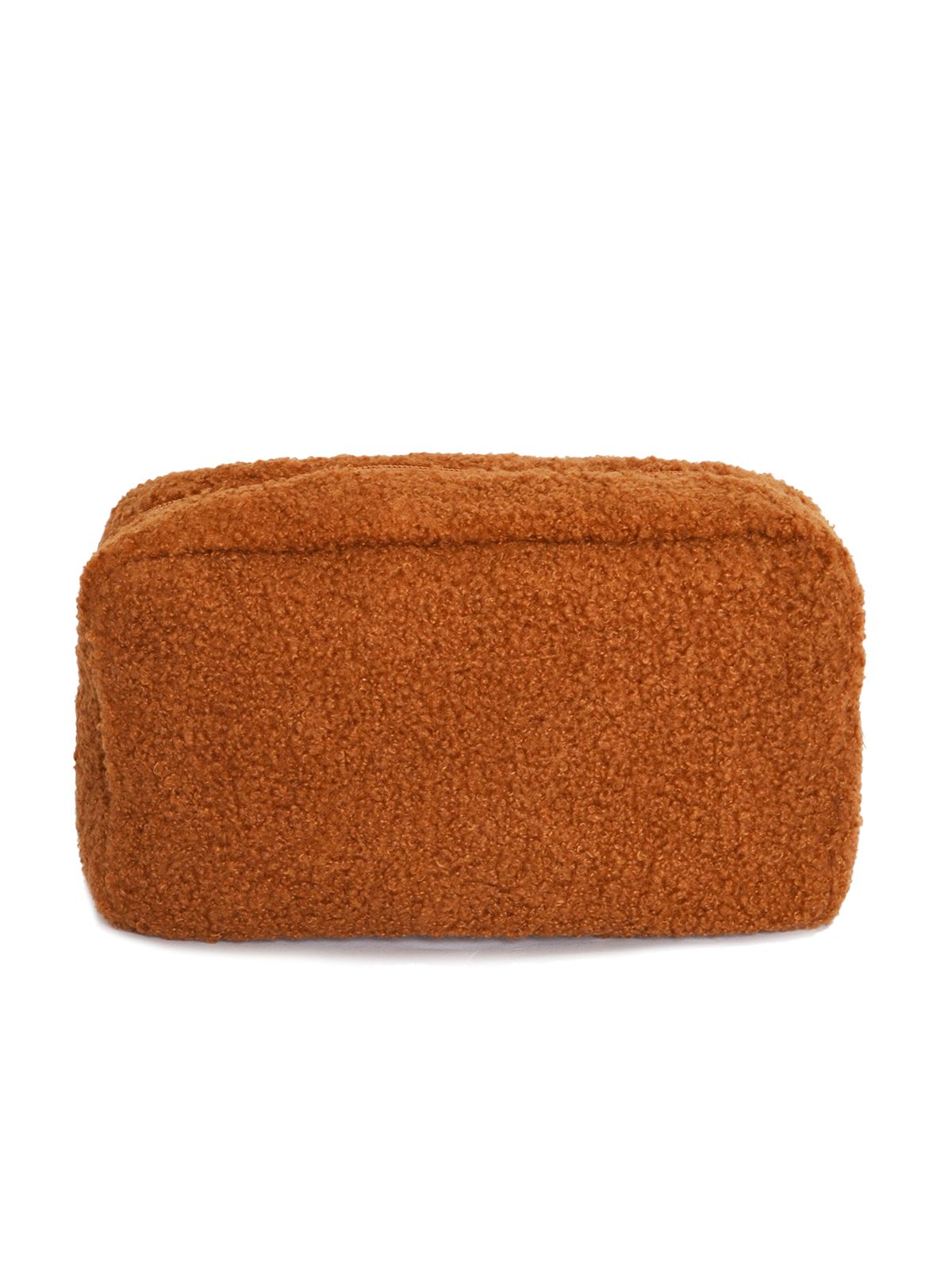 Soft teddy cosmetic storage pouch