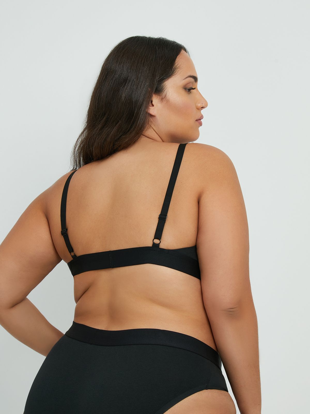Unlined Black Bralette