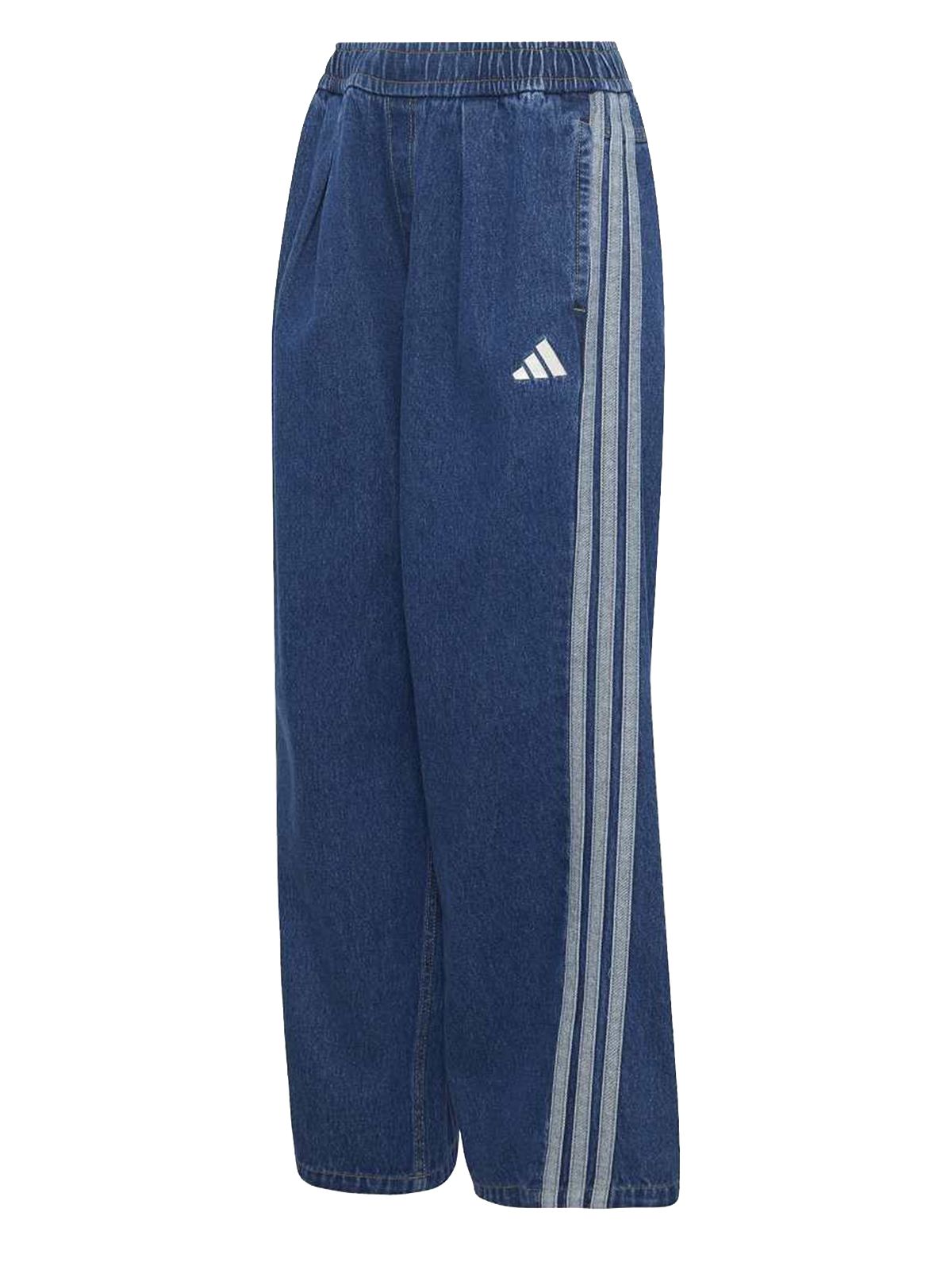 Adidas Stadium Washed Denim Loose Fit Pants Blue