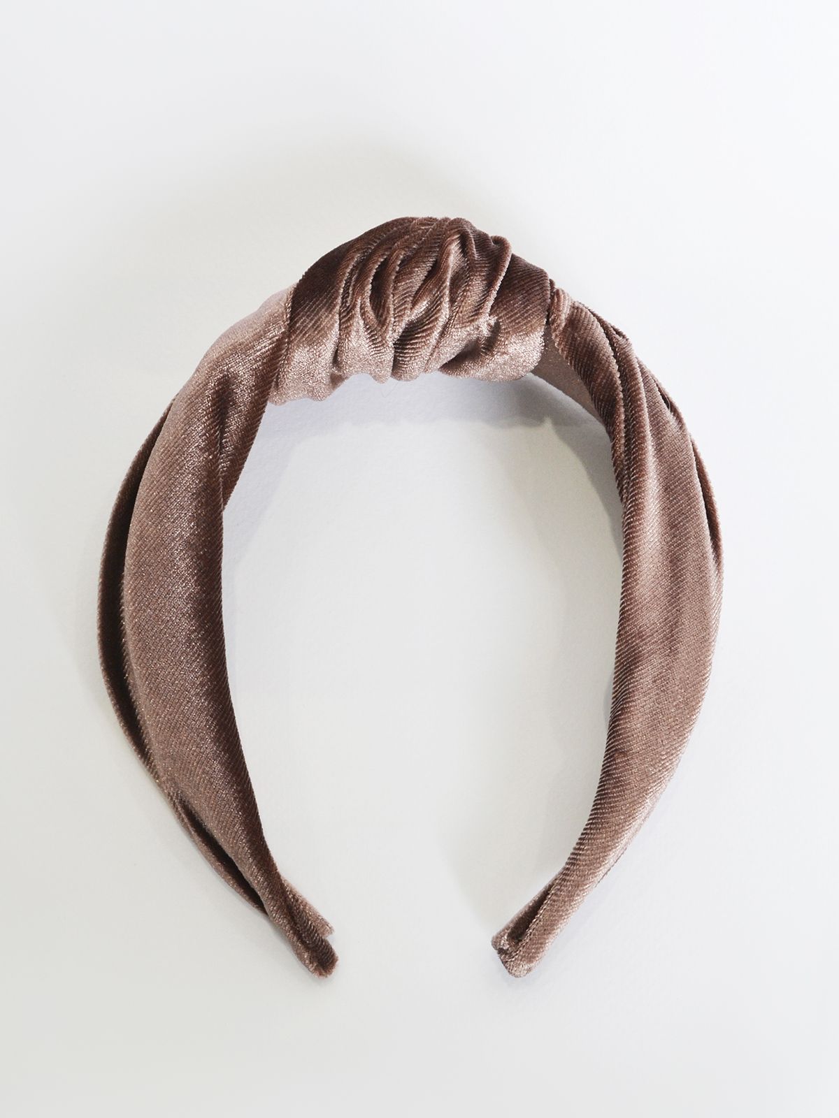 Velvet knotted headband
