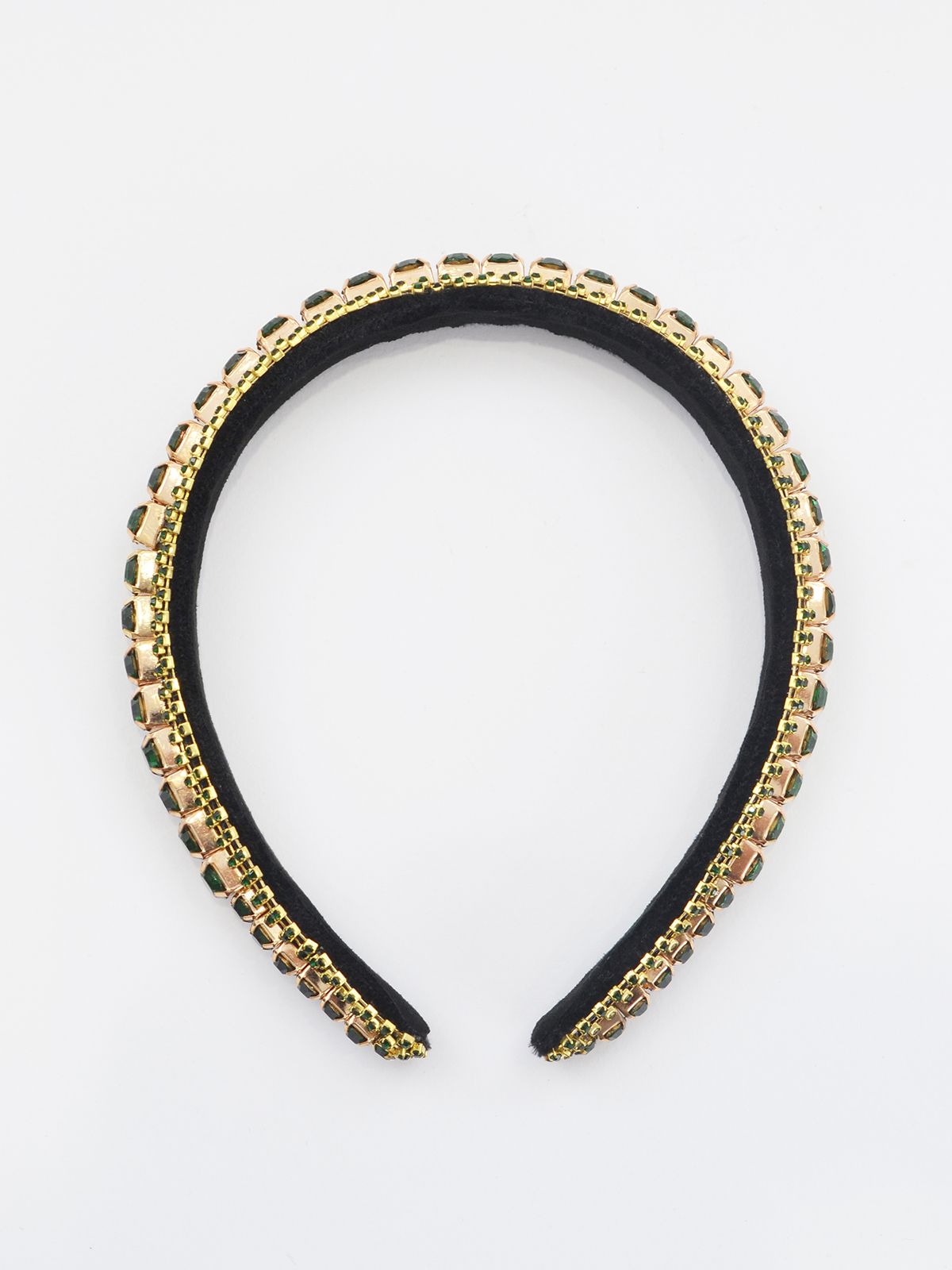 Crystal headband with gold detailing