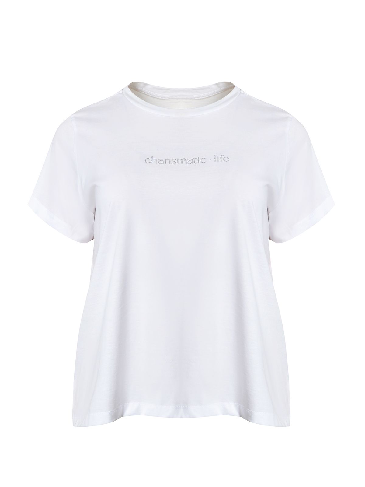 Strass-embellished cotton t-shirt