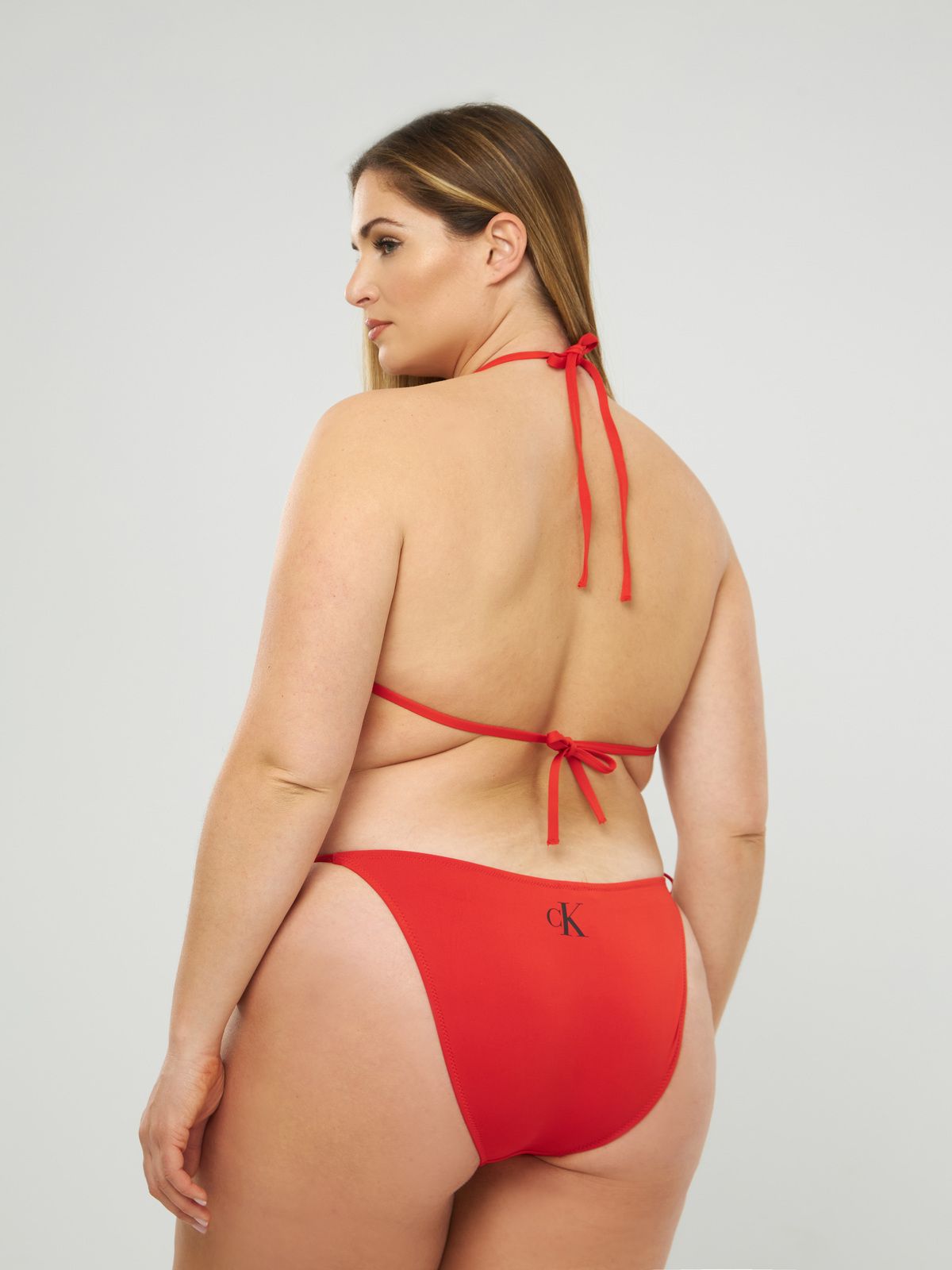 Tie Side Bikini Bottom in Cajun Red