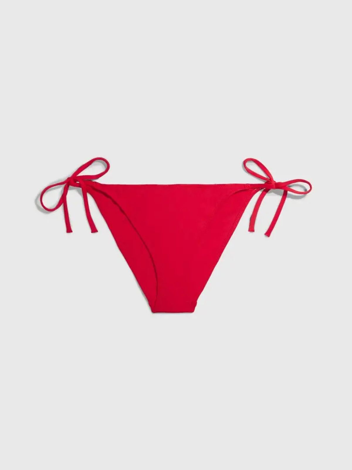 Tie Side Bikini Bottom in Cajun Red
