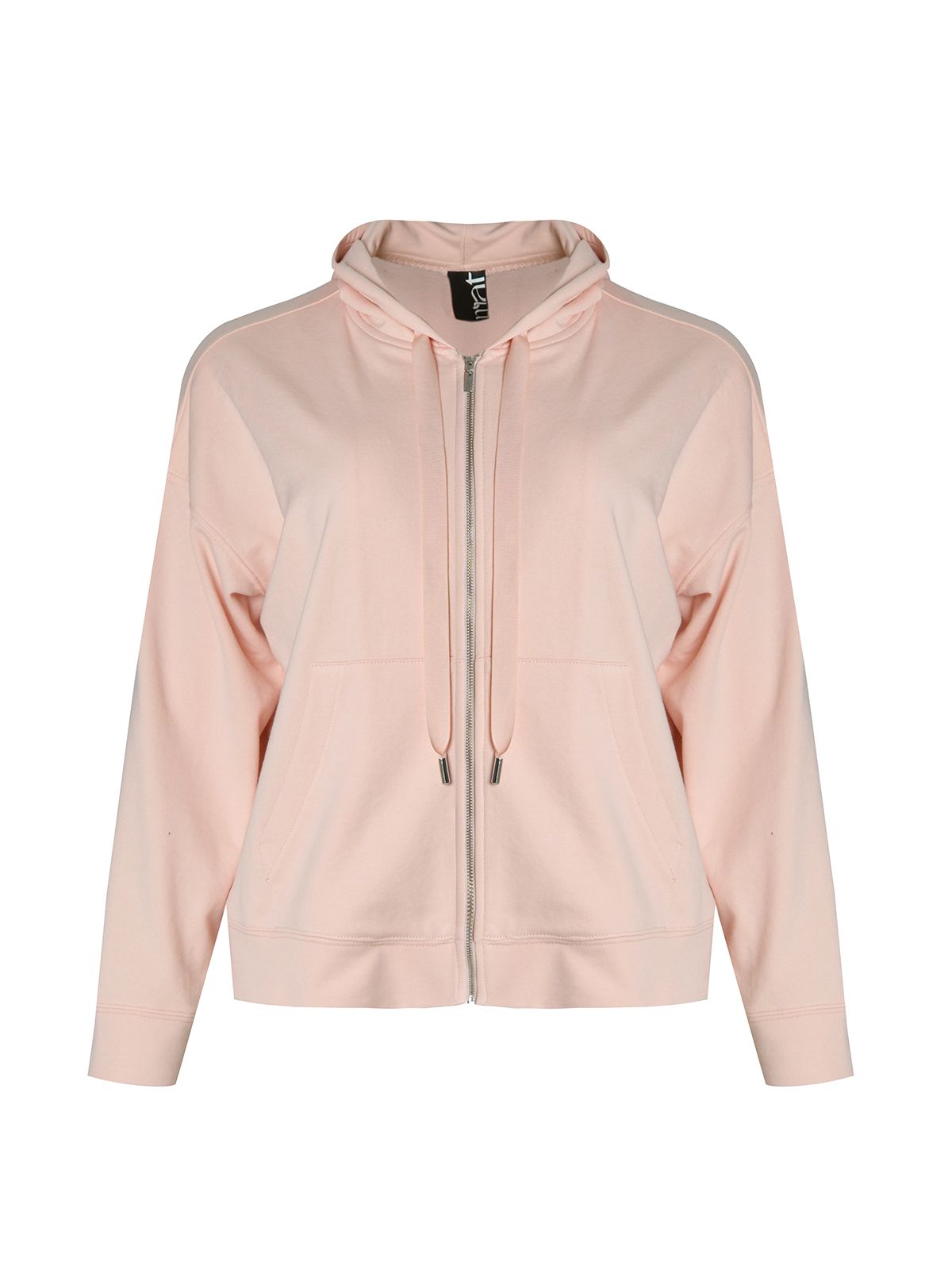 Sweat hooded zip jacket