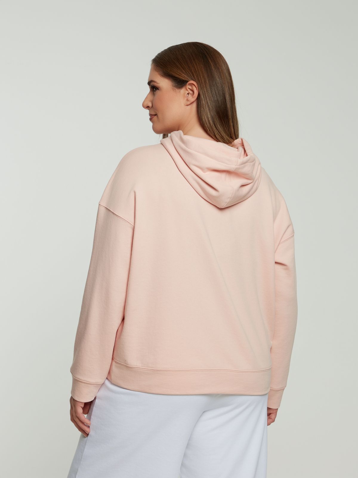 Sweat hooded zip jacket