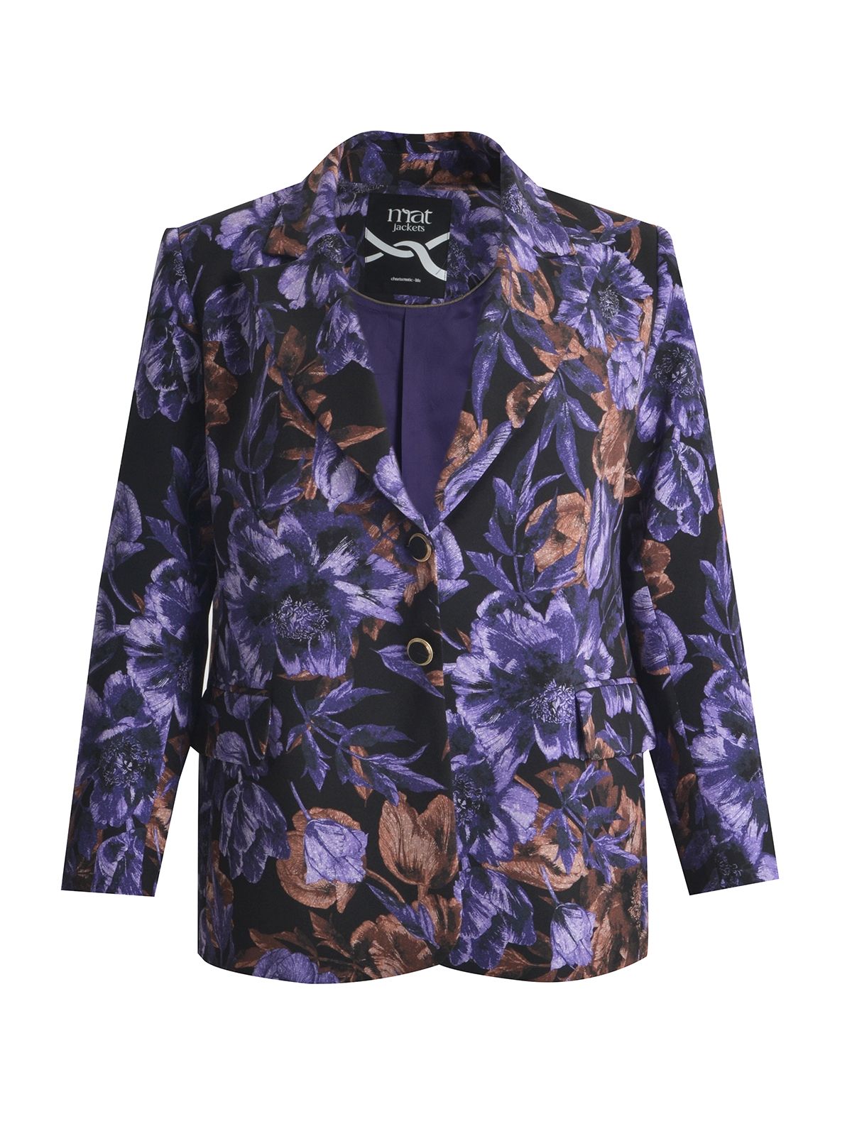 Tailored floral blazer