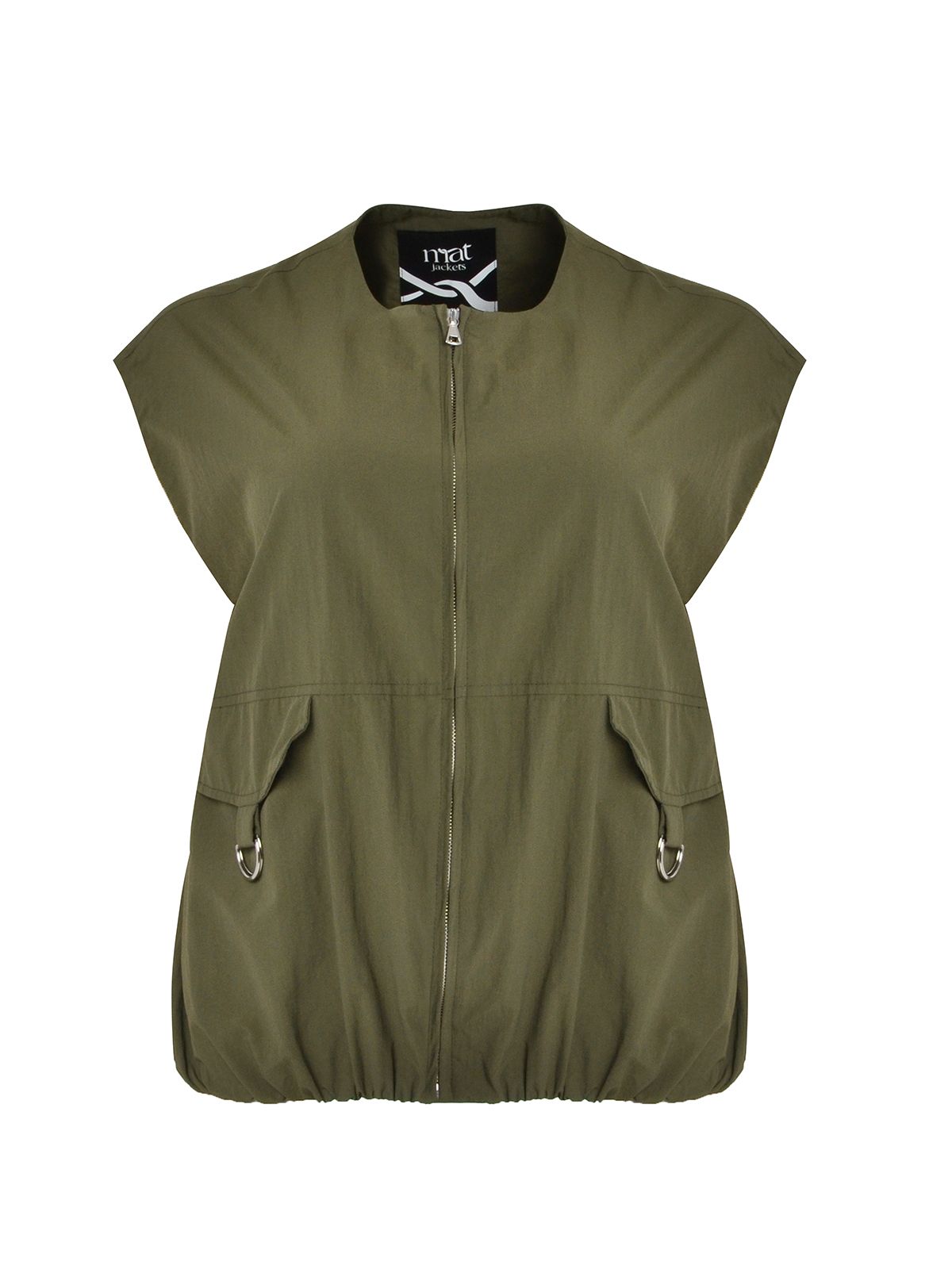 Technical zip-up vest with utility pocket details