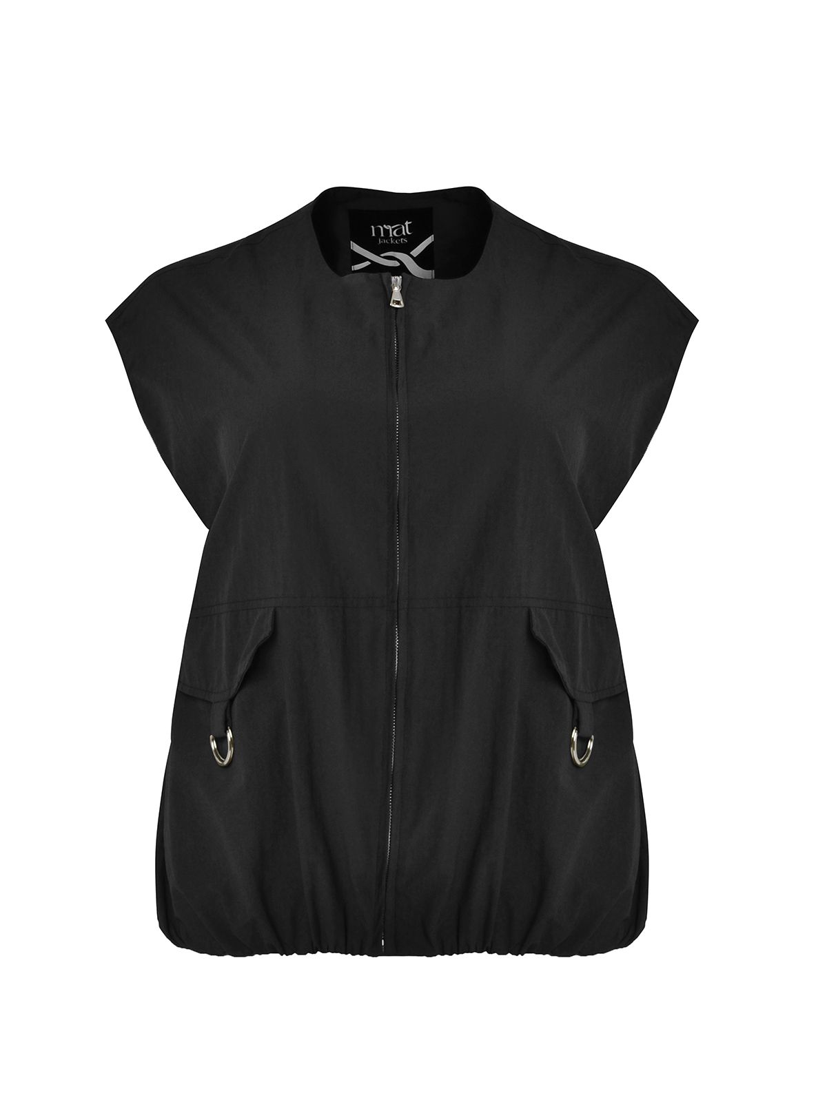 Technical zip-up vest with utility pocket details