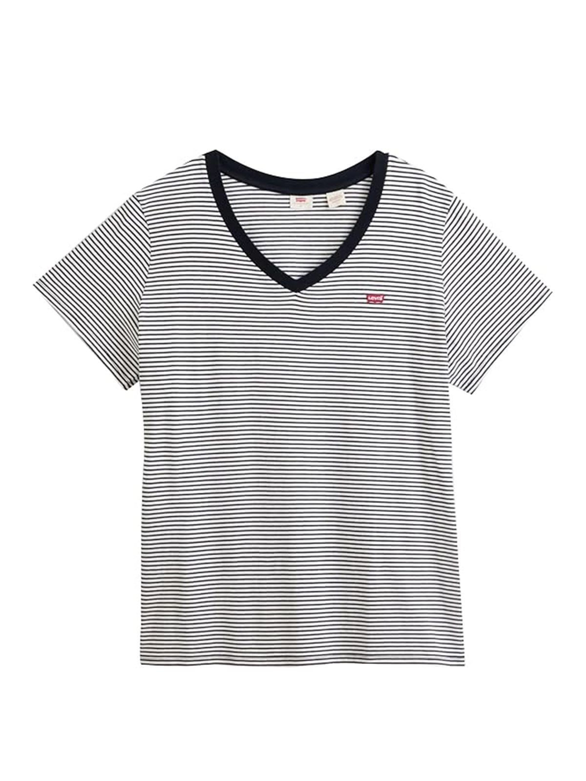 Levi's The Perfect V-neck Tee White, Black