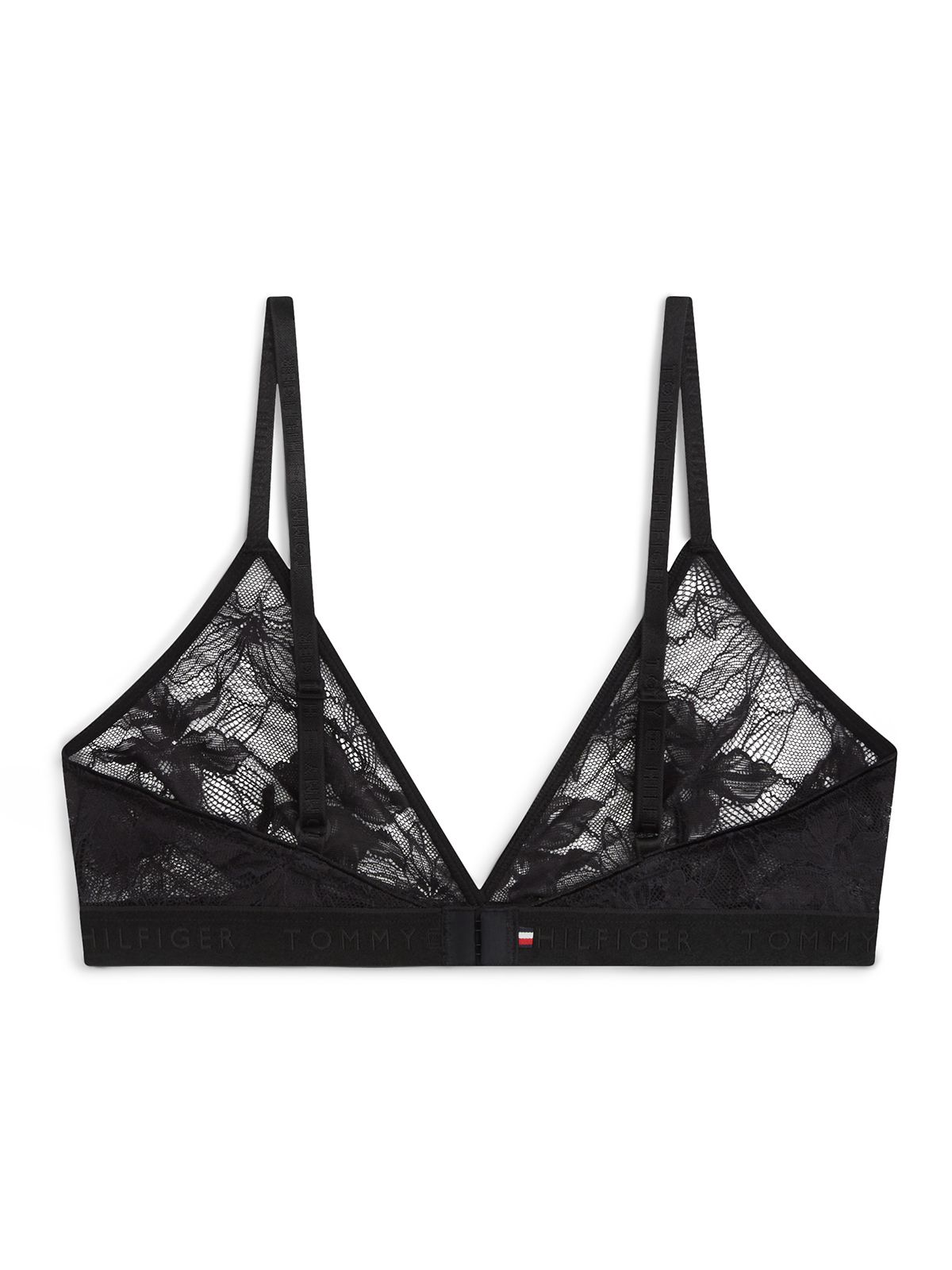 Repeat Logo Floral Lace Triangle Bra