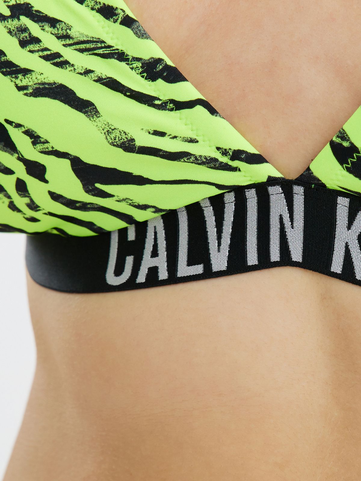 Triangle Bikini Top - Zebra Citrust Burst