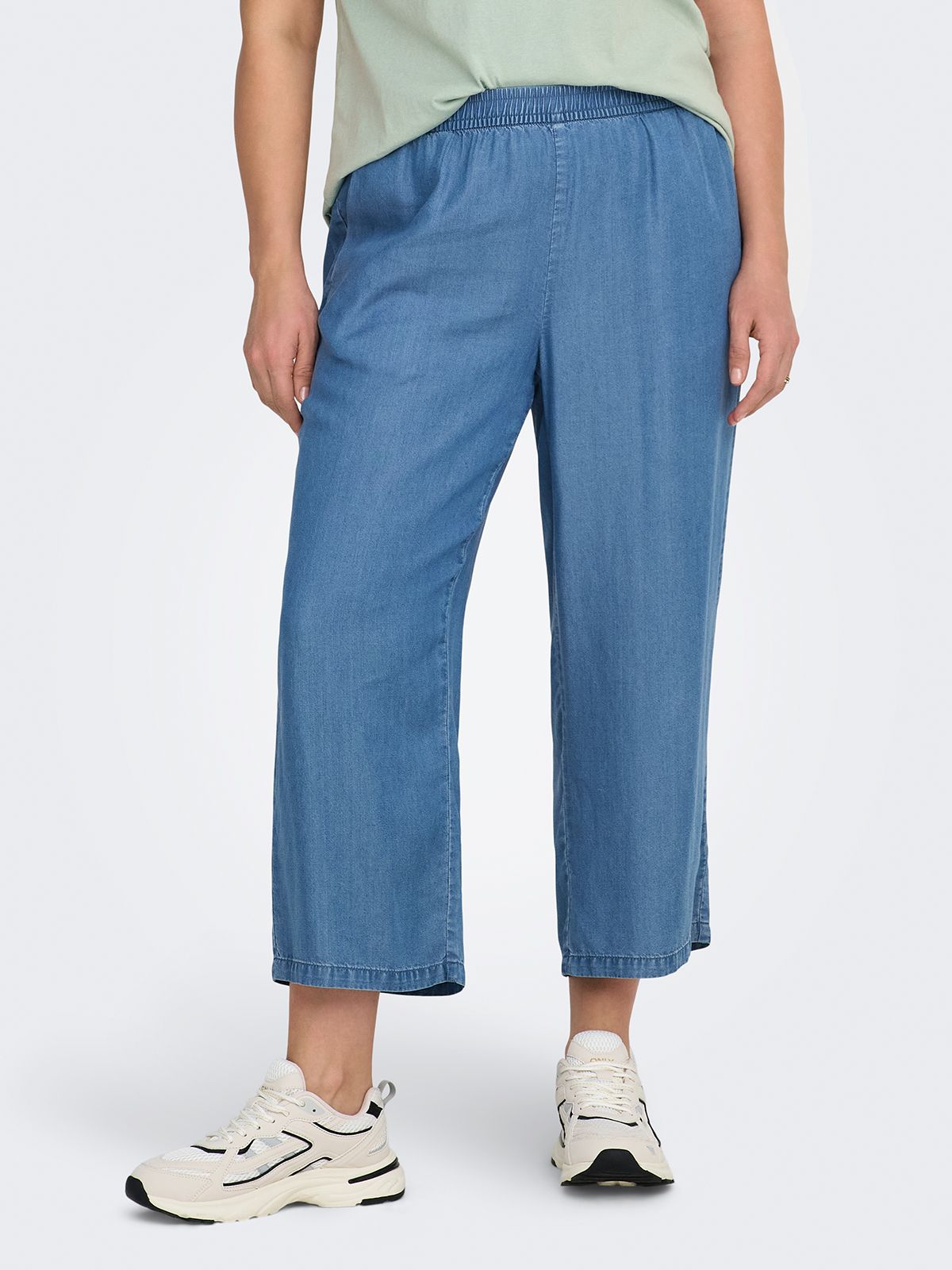 Carcharis cropped fit wide-leg trousers