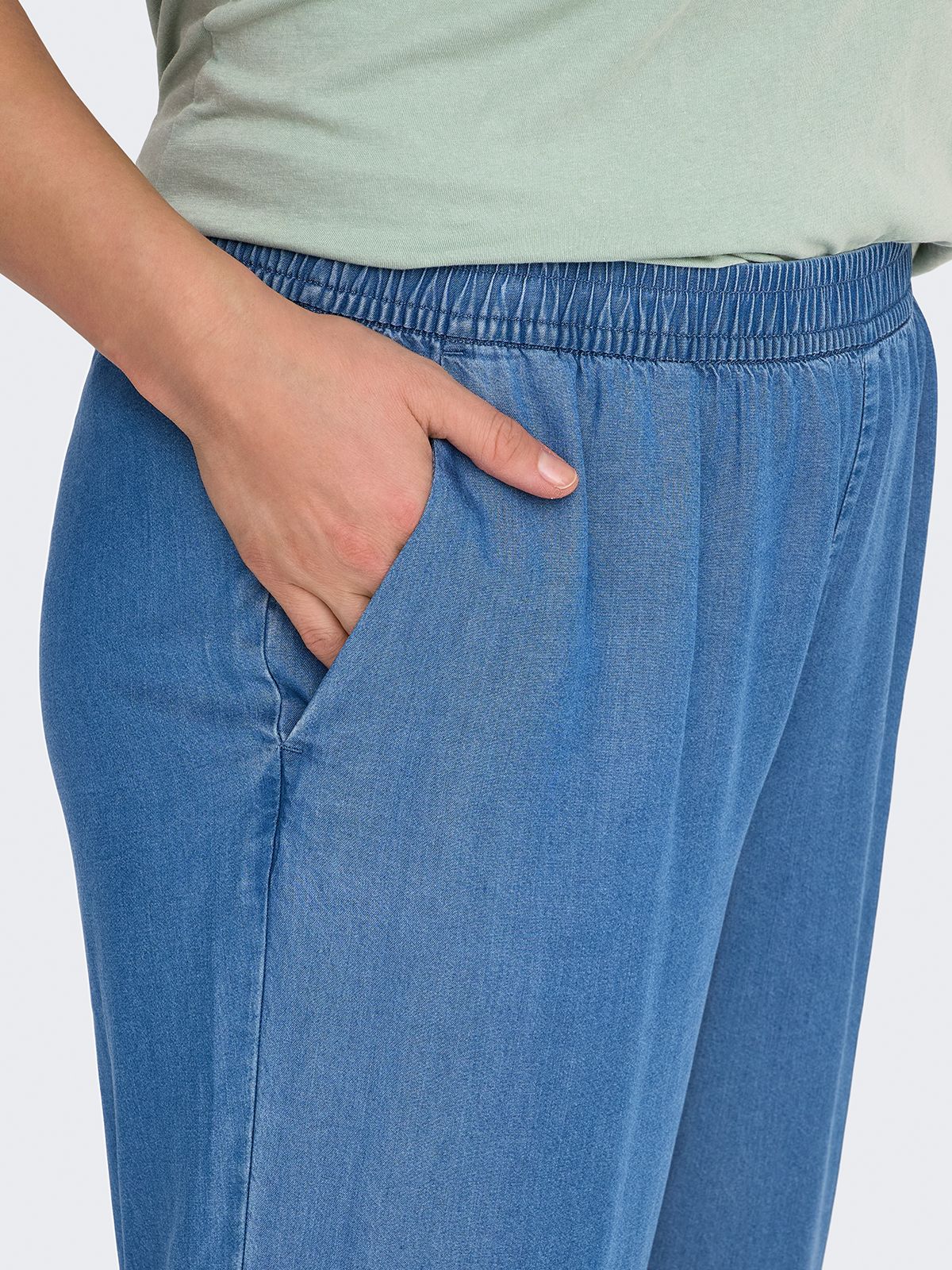 Carcharis cropped fit wide-leg trousers