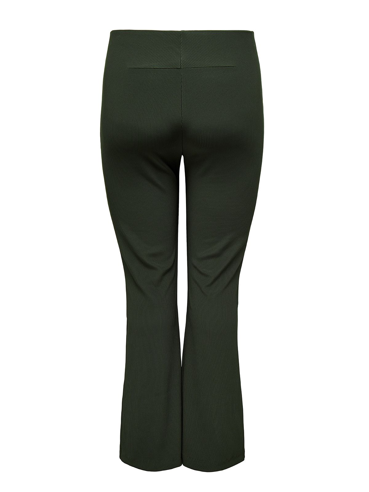 Carsally rib flared pants