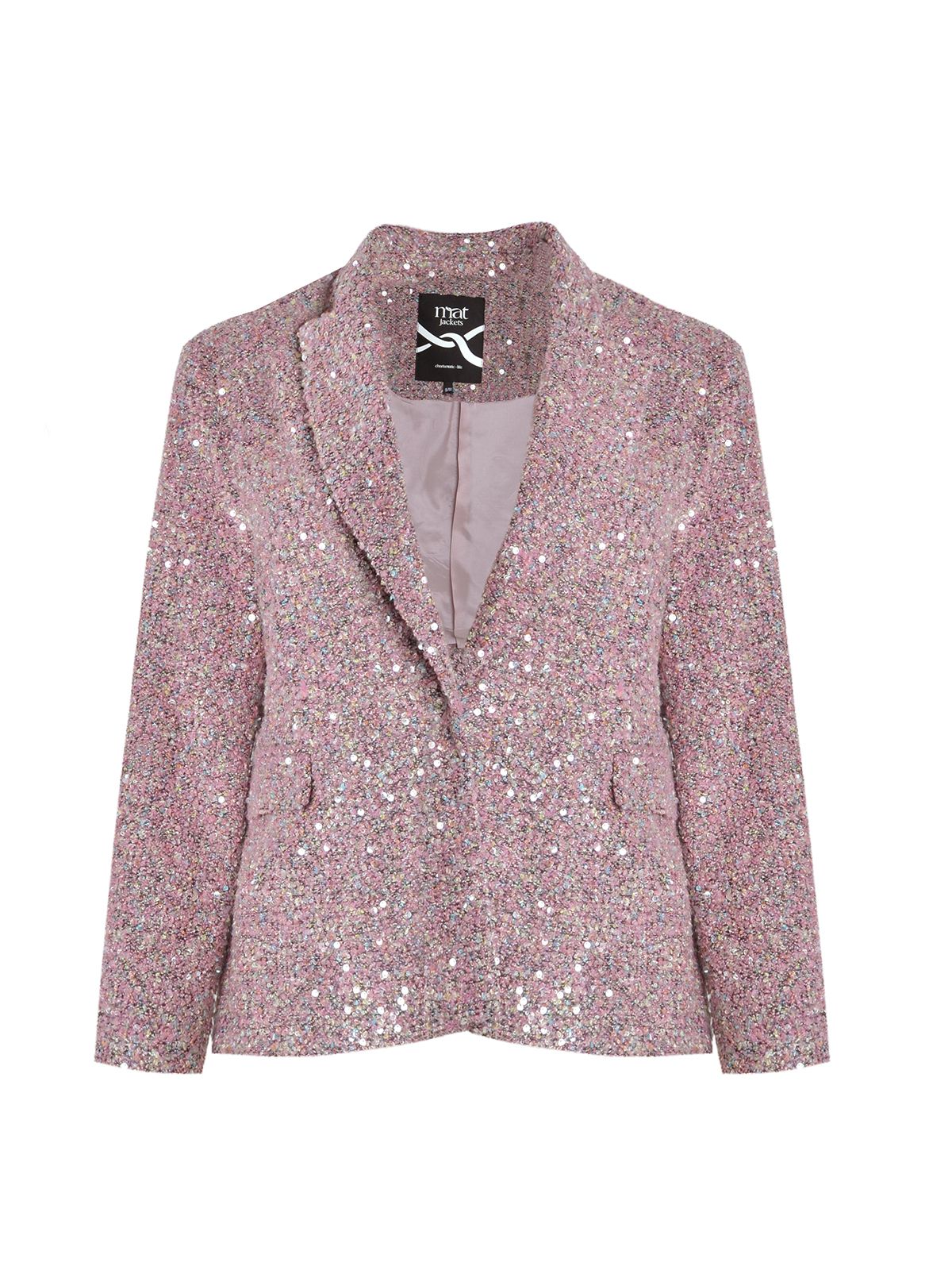 Tweed blazer with sequins