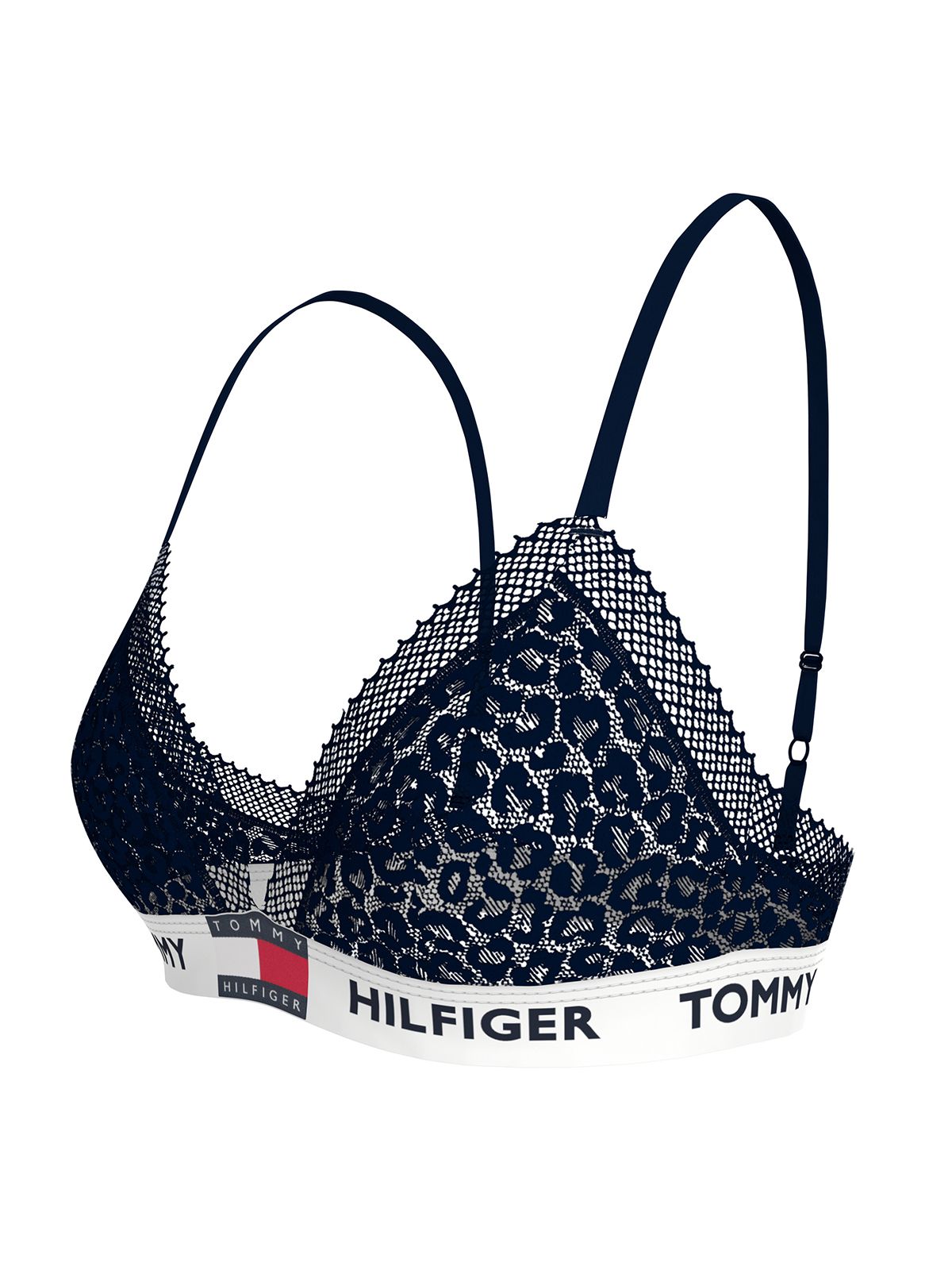 Leopard Lace Unlined Triangle Bra