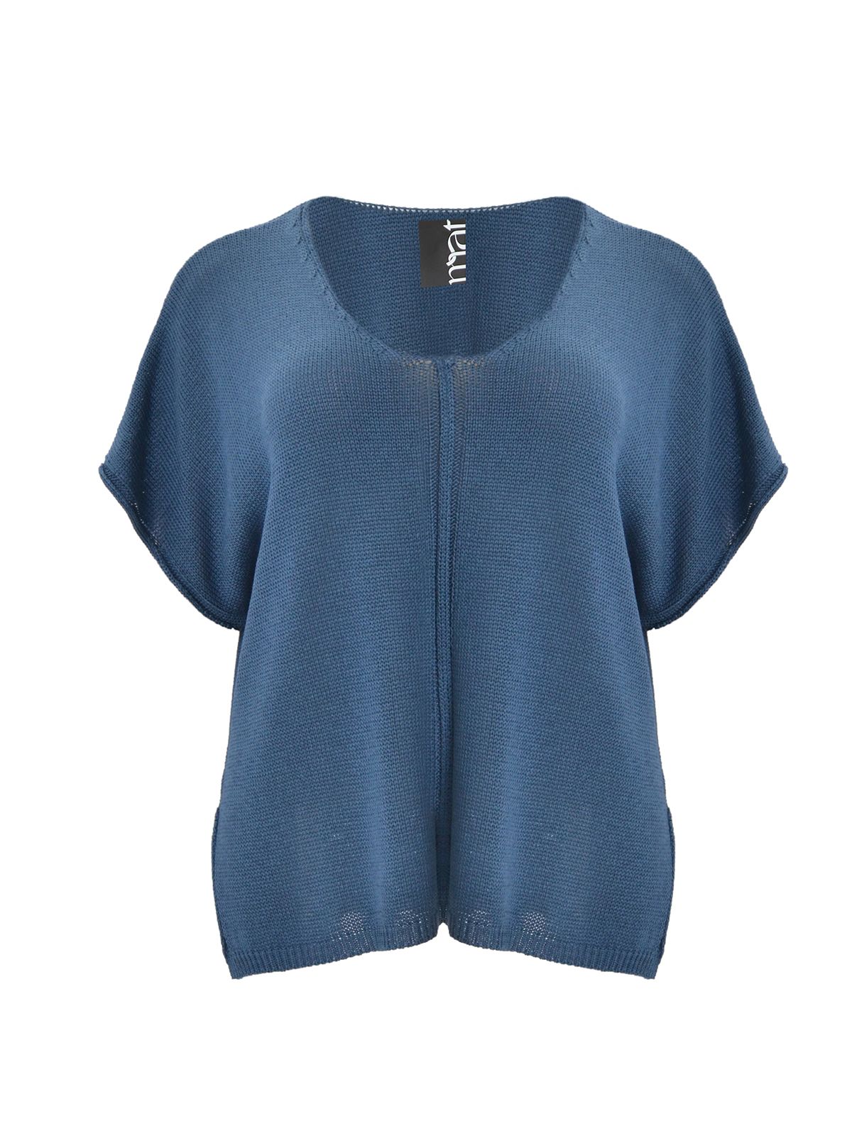 V-neck knit top with front detailing