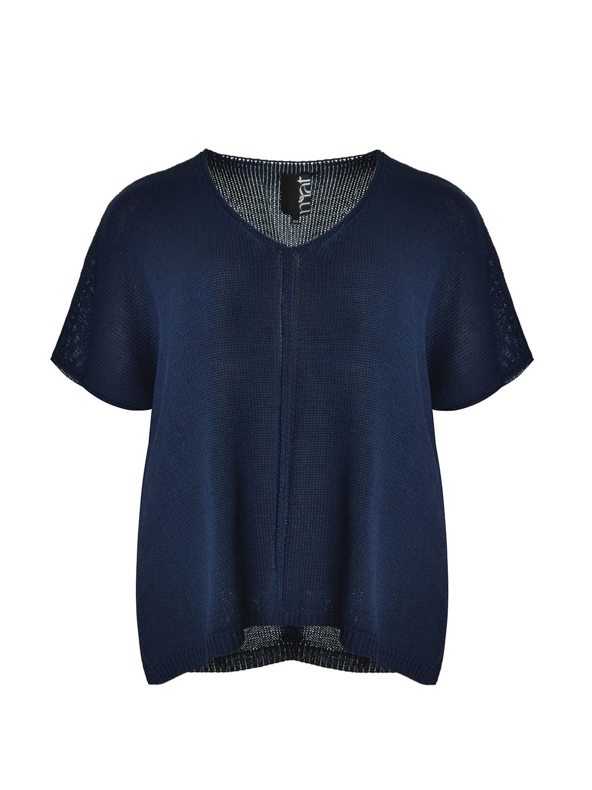 V-neck knit top with front detailing