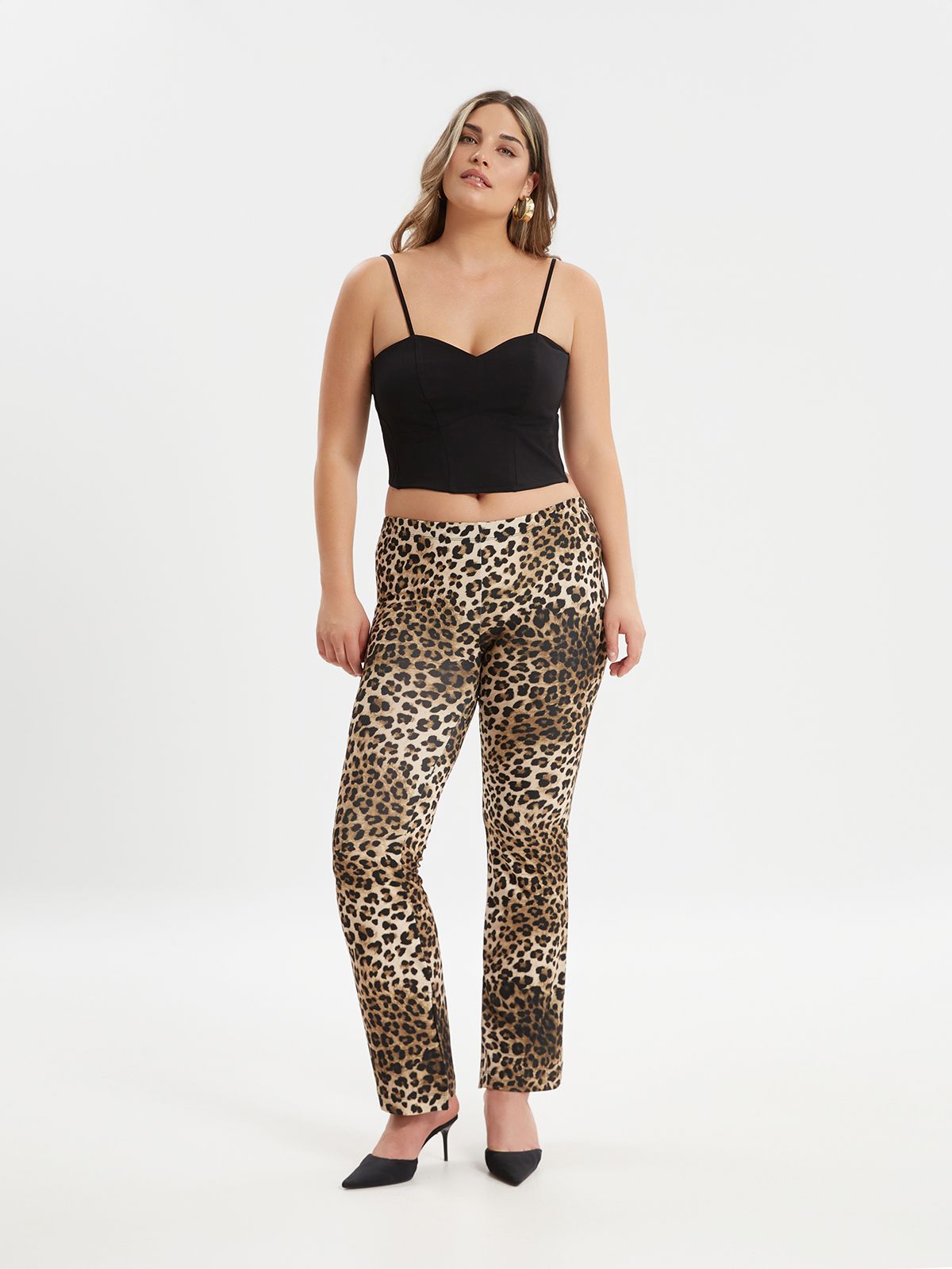 Viscose-blend bustier top