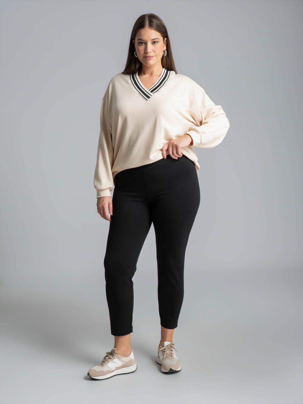 Viscose-blend leggings