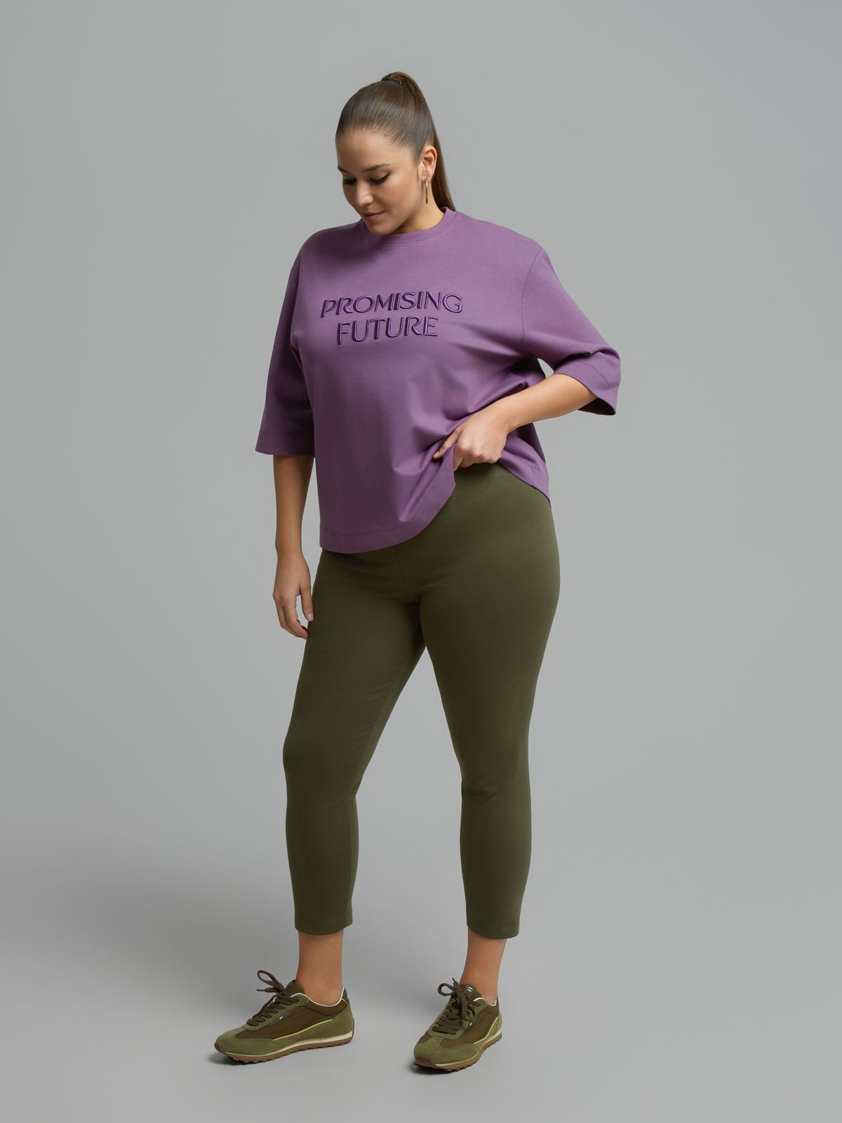 Viscose-blend leggings