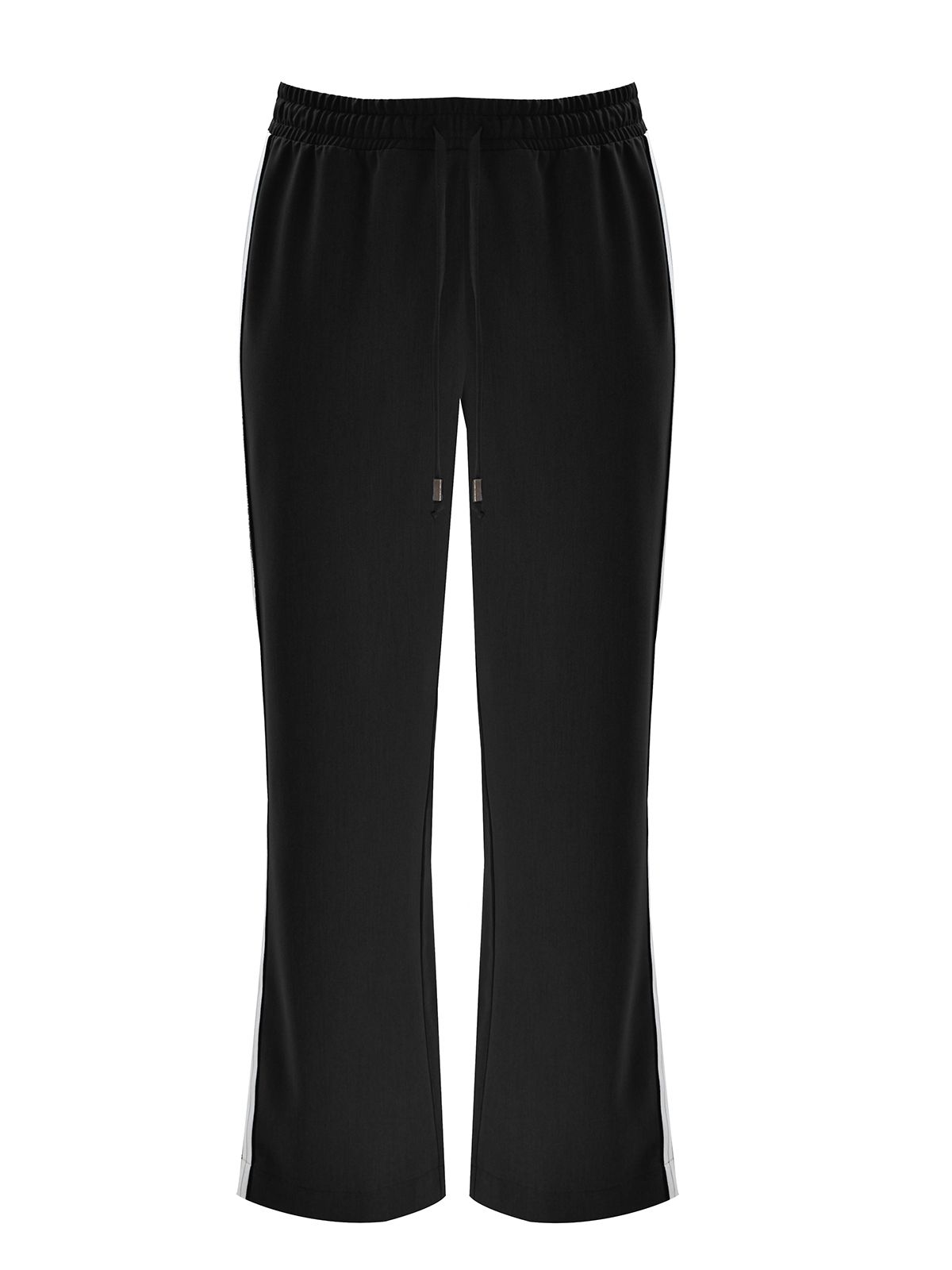 Wide-leg pants with side stripe detail
