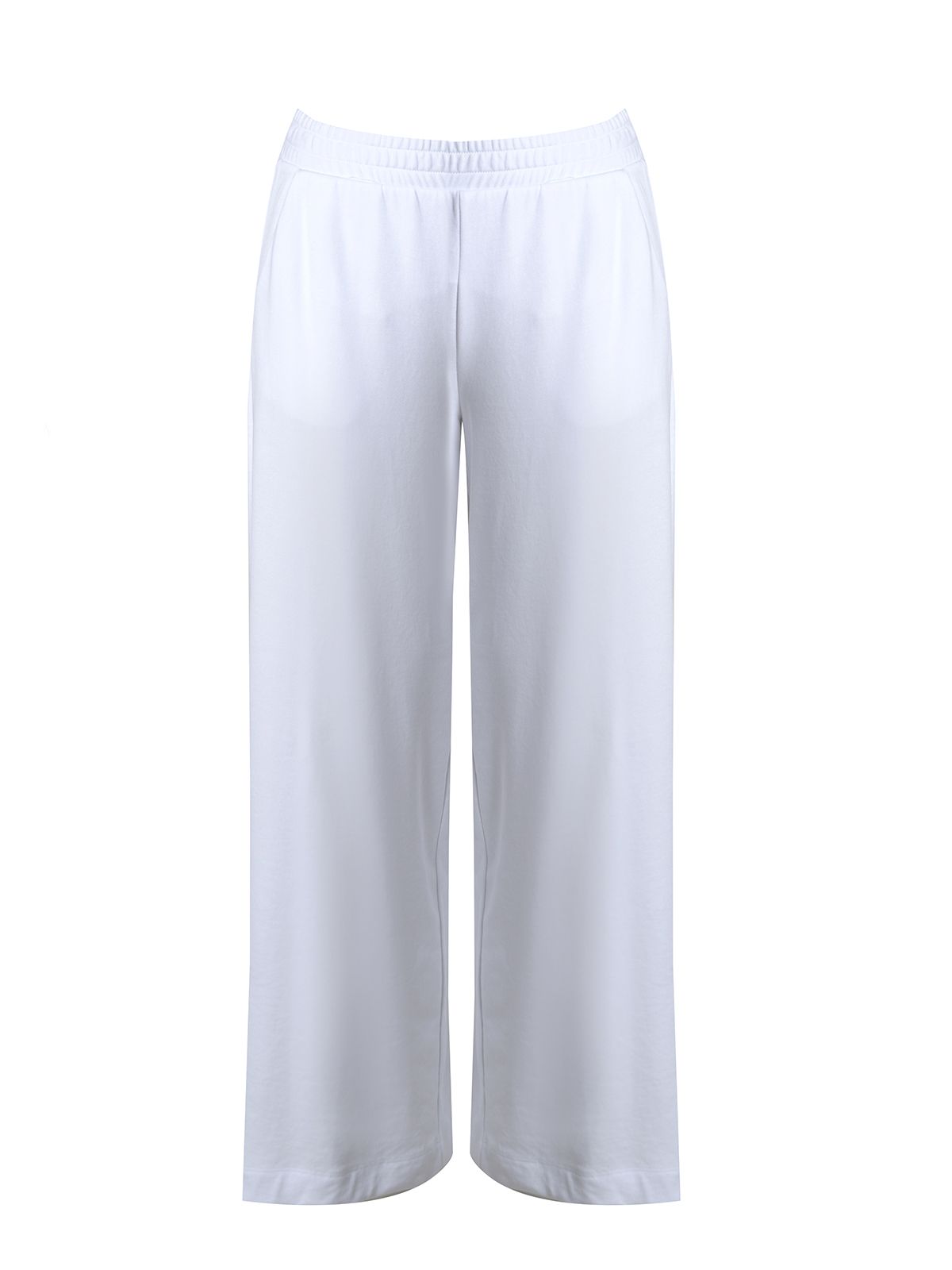 Wide-leg sweat trousers with pockets