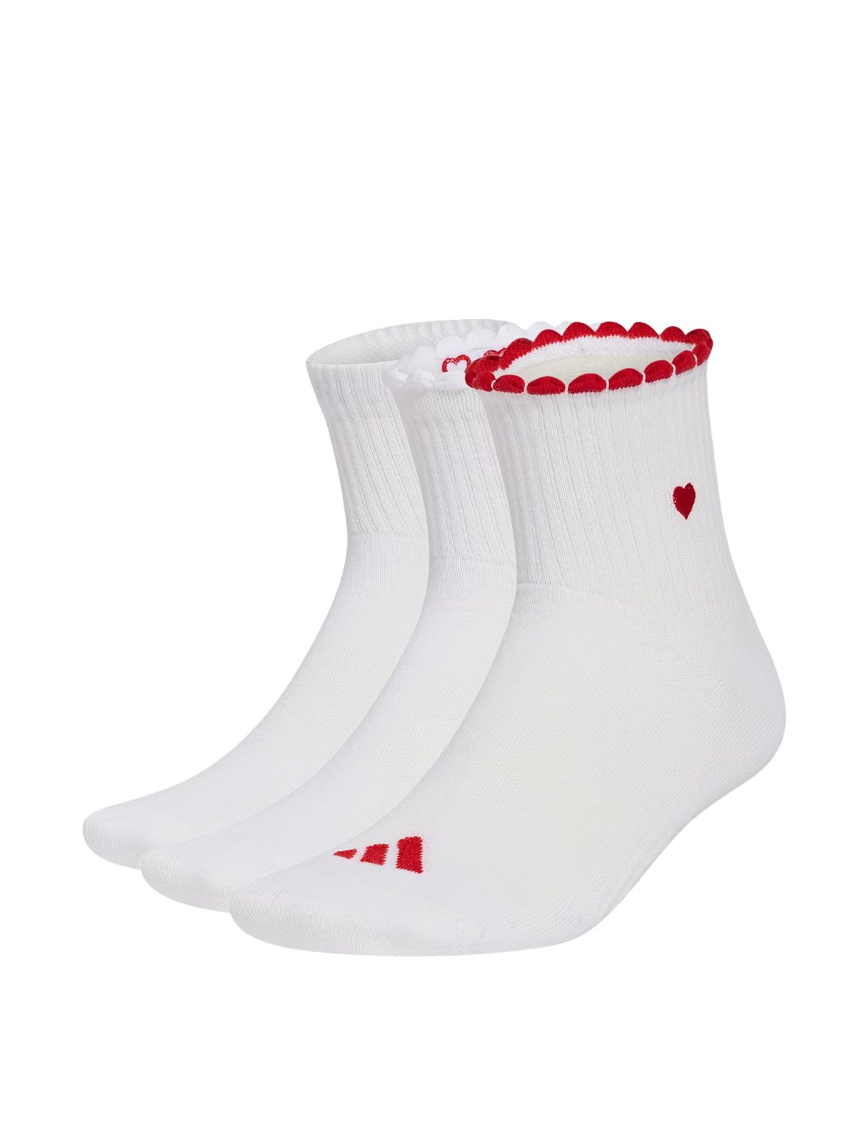 Adidas Κάλτσες Graphic 3 Pair Pack Λευκο, Κοκκινο