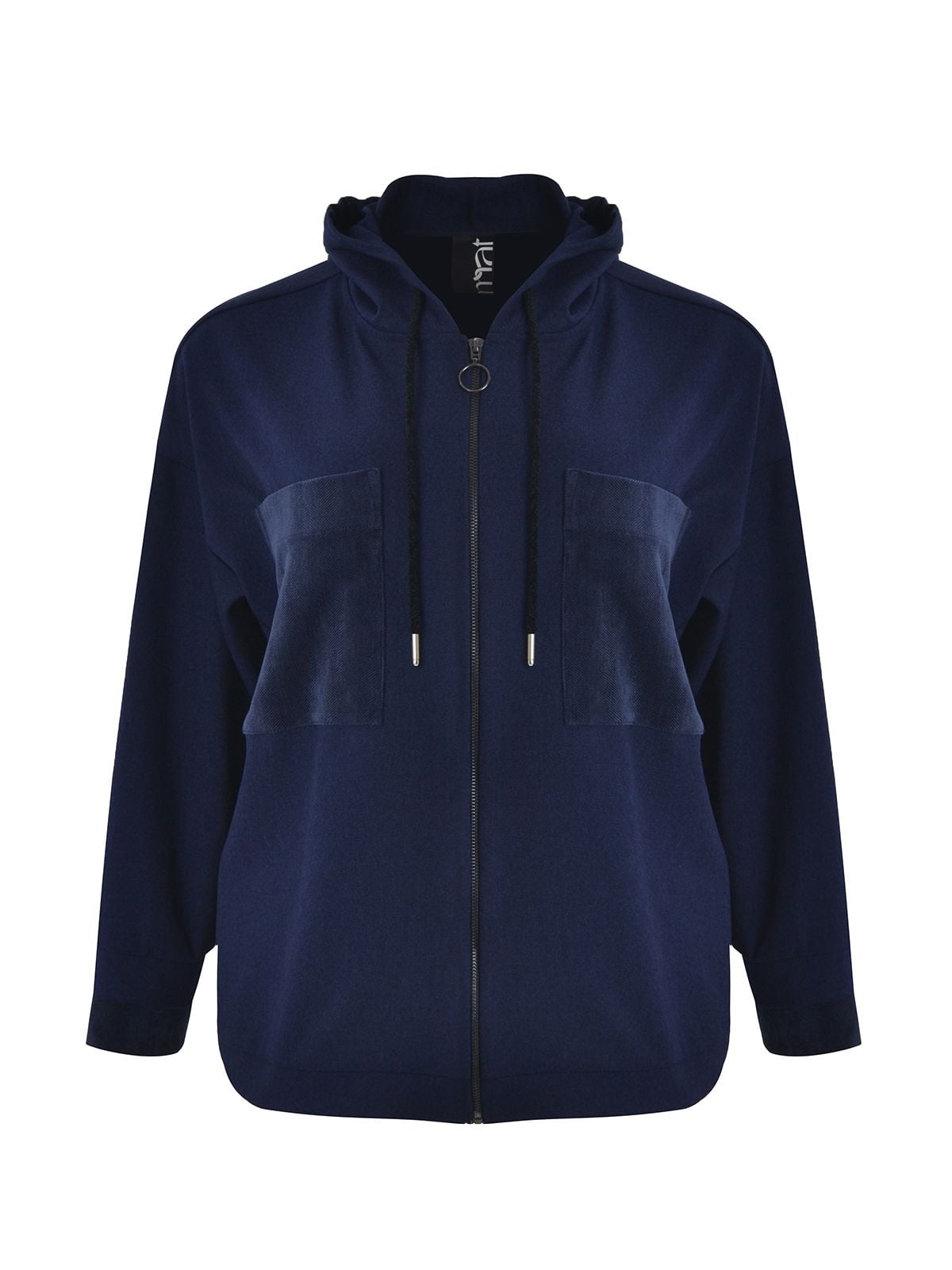 Zipped jacket with corduroy details