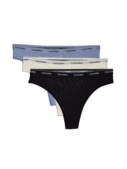 3 Pack Lace Brazilian Briefs