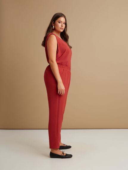 Παντελόνι jogger κρεπ airwashed