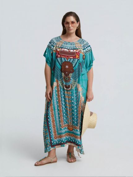 Καφτάνι βισκόζη ethnic print