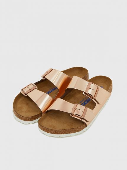 Arizona Birko-Flor Slides σε Metallic Copper