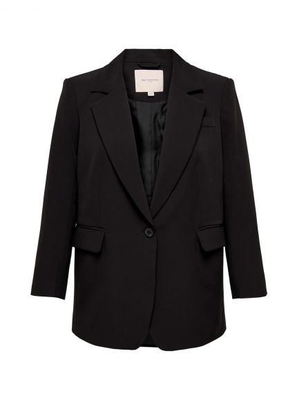 Carlana-berry blazer