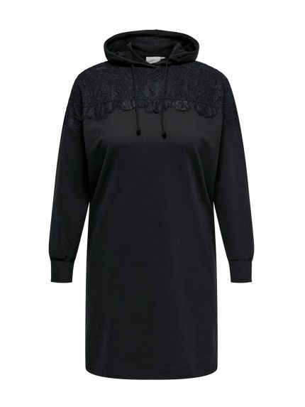 Carlizzy lace hood sweat dress