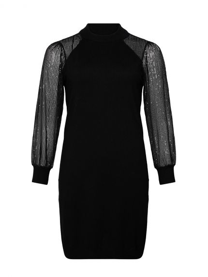 Carnaja sequin high neck dress
