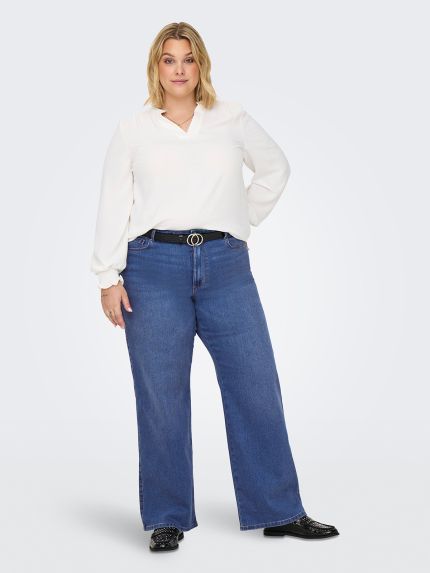Carsnow high waist wide leg fit jeans