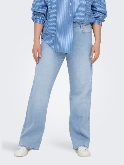 Carsnow high waist wide leg fit jeans
