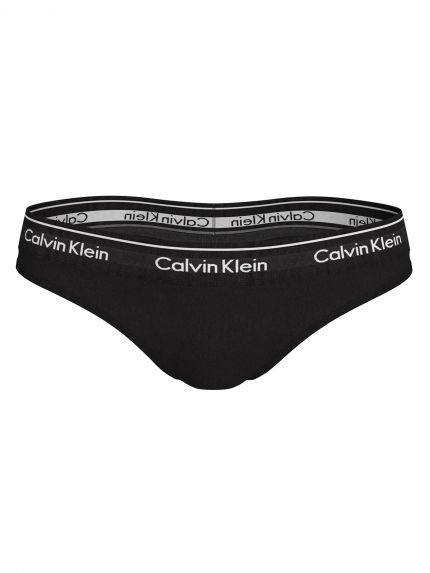 Thong Modern Cotton in Total Black